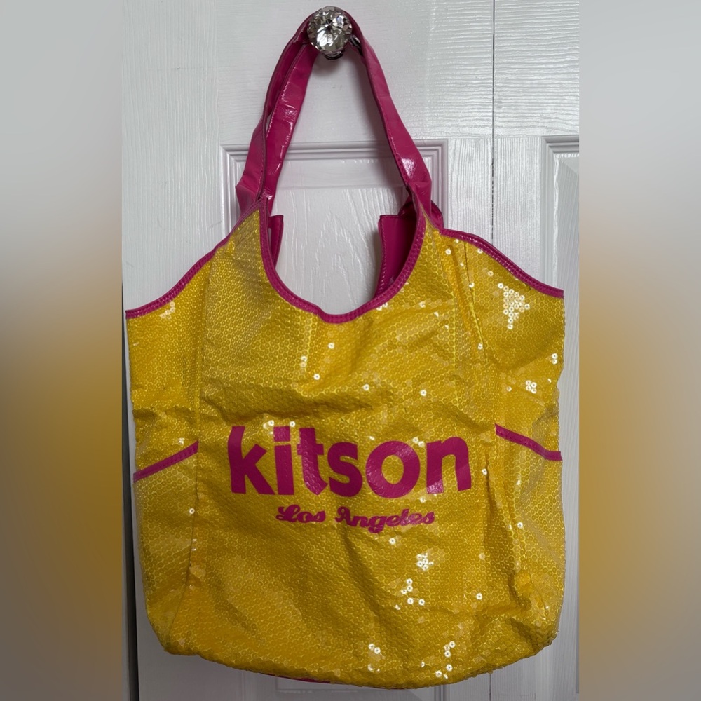 Kitson Los Angeles Sequins Tote Bag ~VERY CLEAN